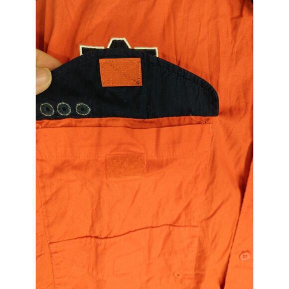 Columbia PFG  Men Auburn Tigers Short Sleeve Button‎ Down Shirt  Large - Picture 4 of 10